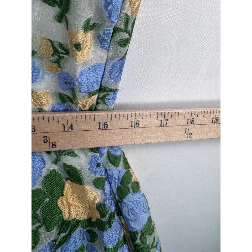 DREAM Sister Jane Floral Marigold Jacquard Mini Dress sz L yellow multi boho - Picture 8 of 11